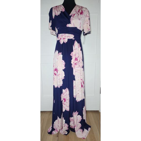 Ignite Evenings Multicolored Floral Maxi Dress Womens Size 6 - Picture 1 of 10